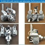 Originale DLA 64CC elettrificato avviamento doppio cilindro pesante sollevamento Drone motori EFI CNC In linea aereo modello aereo UAV DIY